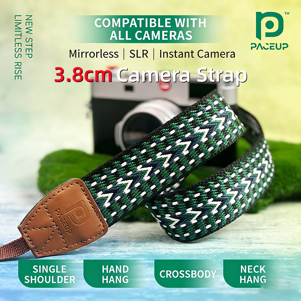 Canon Camera Eos R50 - Tali Selempang Kamera Vintage Anyaman 3.8cm