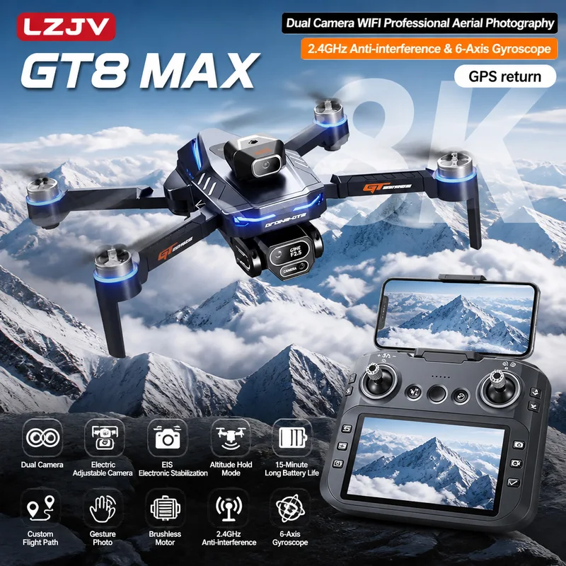 Drone Camera Lens - Drone Lipat GT8 Max 8K HD