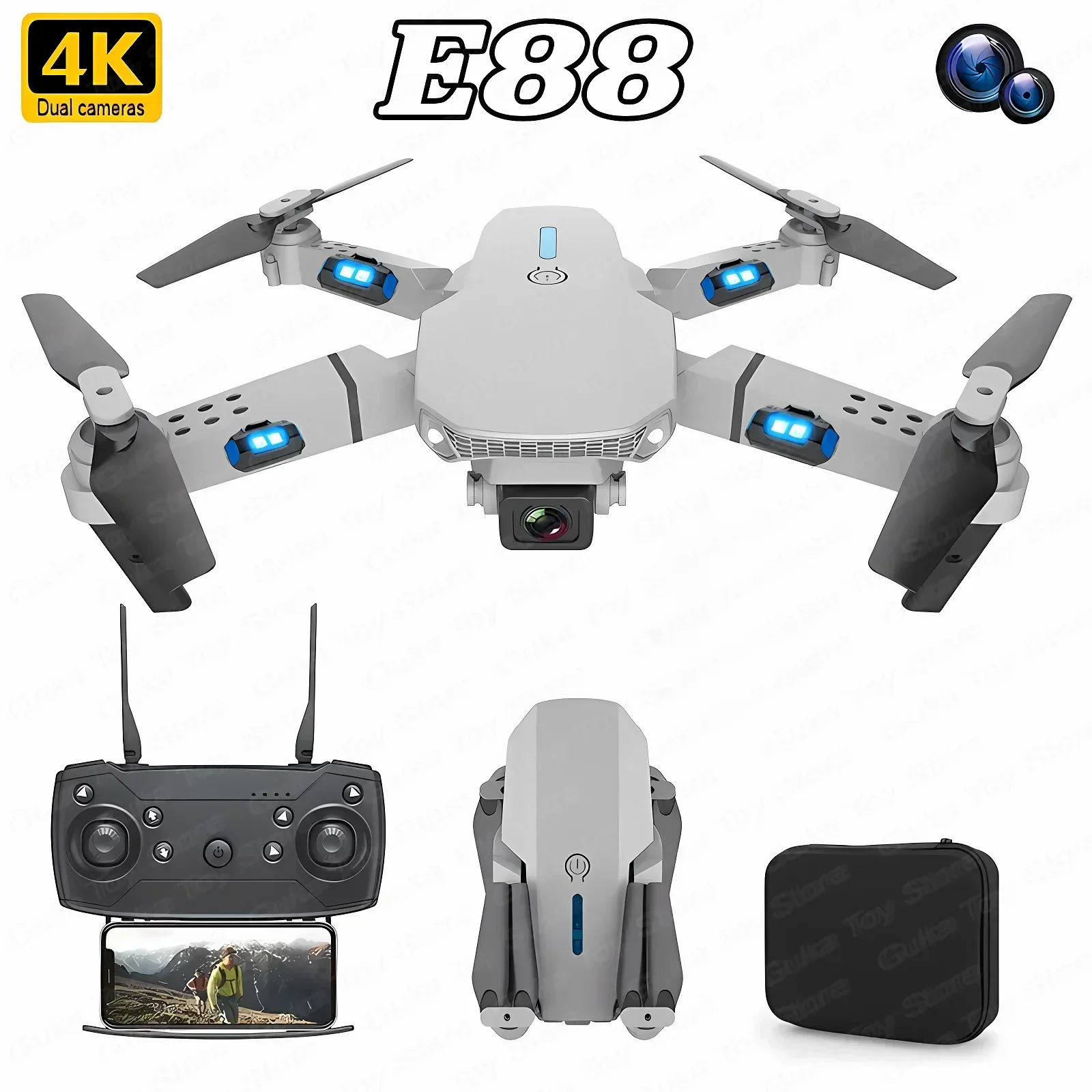 Drone Camera Lens - E88 Pro Drone FPV kamera sudut