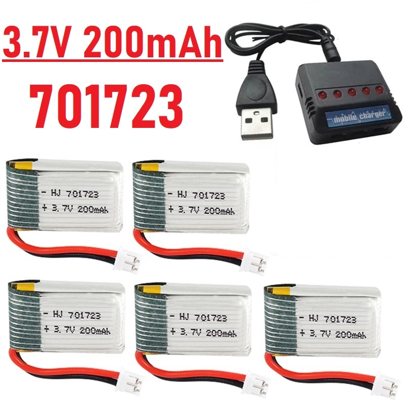 Eachine Drone E010 - Peningkatan Baterai 3.7V 200mAh Dengan Pengisi