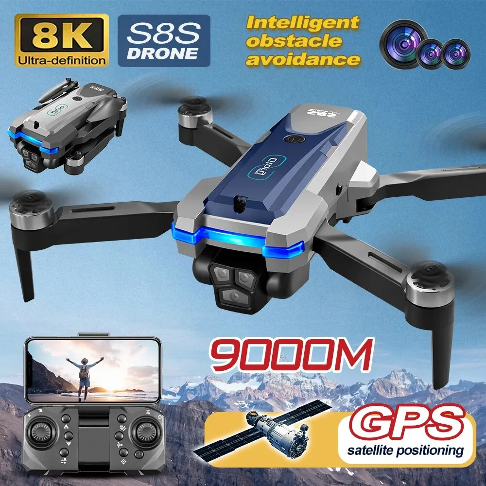 Drone Camera Wide Angle - S8S Drone lipat 5G Wifi 8K