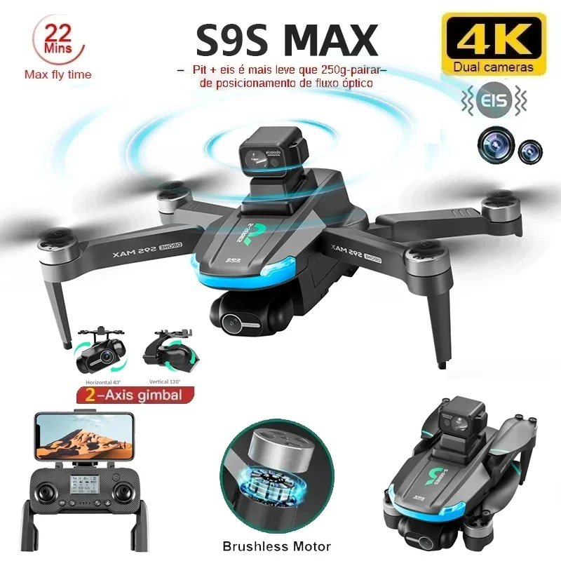Drone MINI S9S MAX Baru 4K 2 S - Drone Camera Lens ulasan dan harga