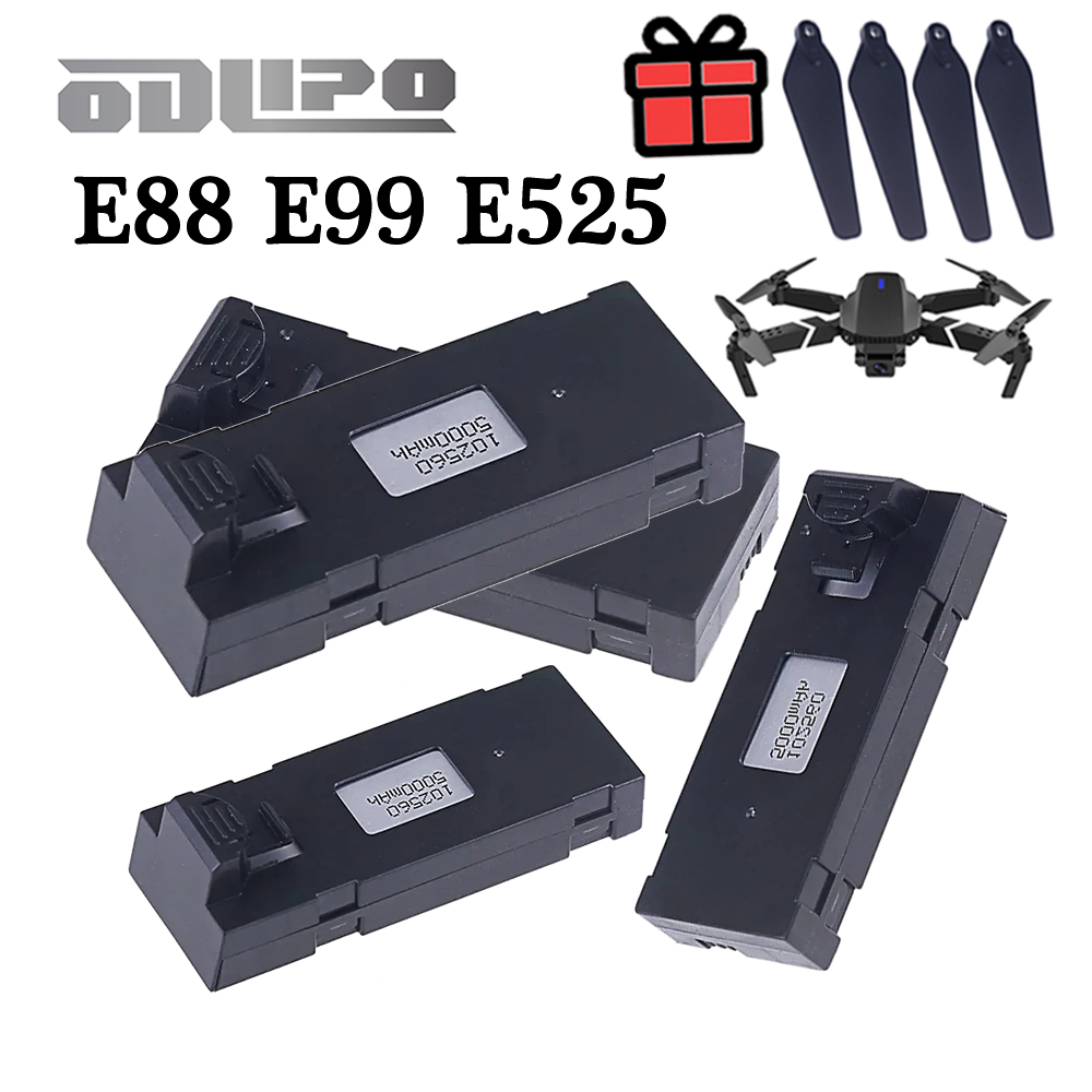 Baterai LiPo E88 3.7V 5000mAh  - Eachine Drone E58 ulasan dan harga