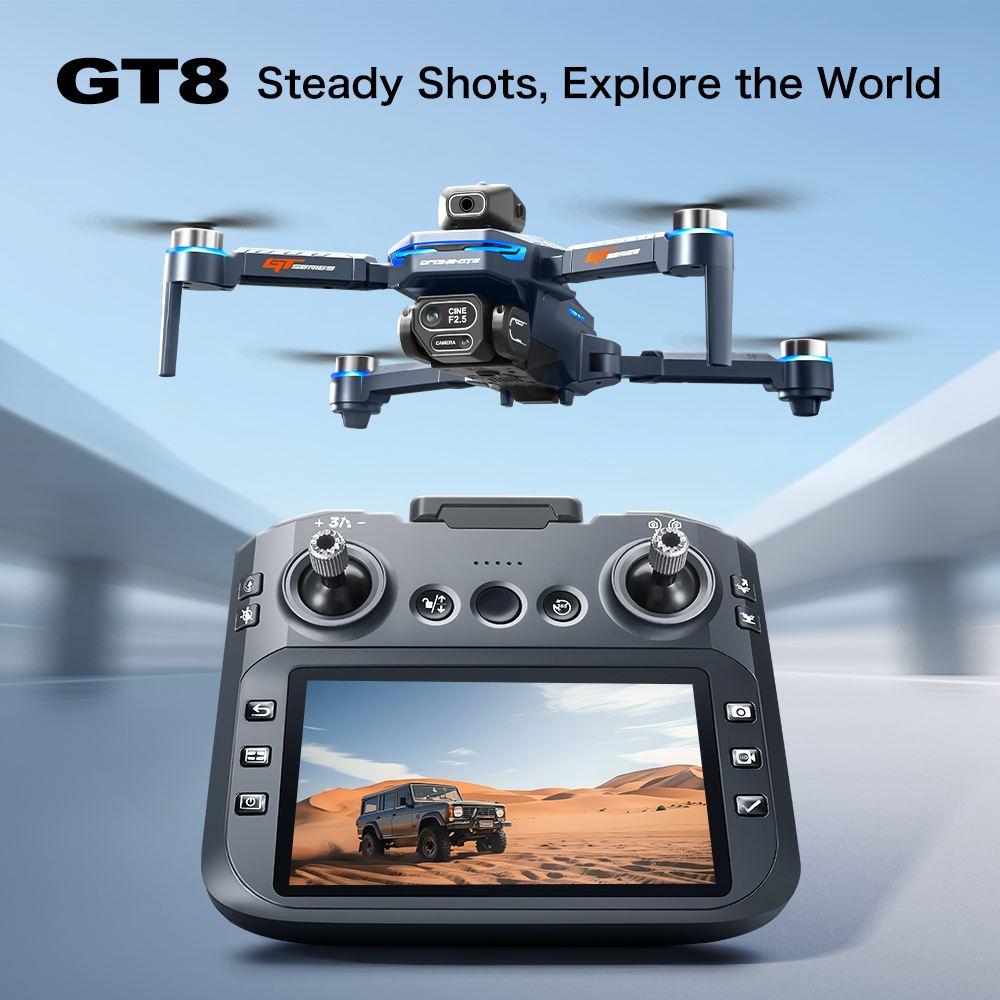 Drone Lipat GT8 Max 8K HD Prof - Drone Camera Lens ulasan dan harga