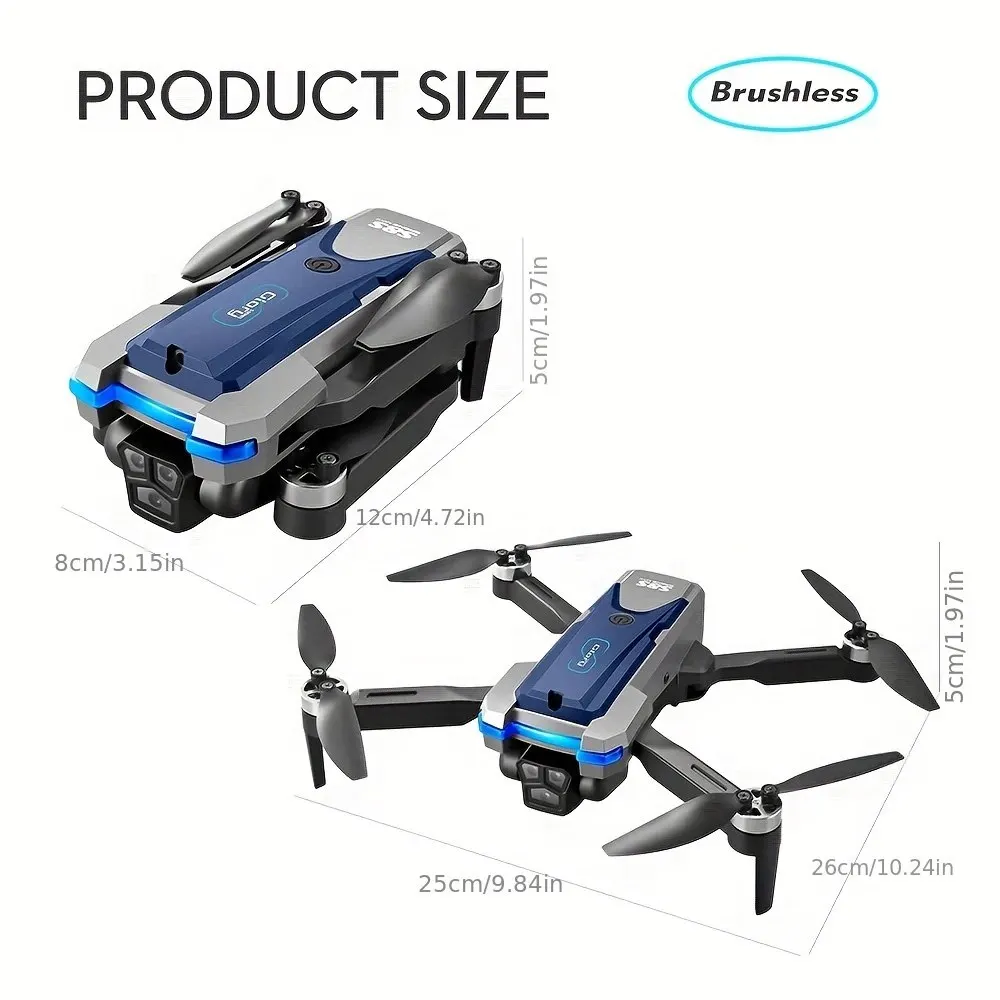 S8S Drone lipat 5G Wifi 8K HD, - Drone Camera Wide Angle ulasan dan harga