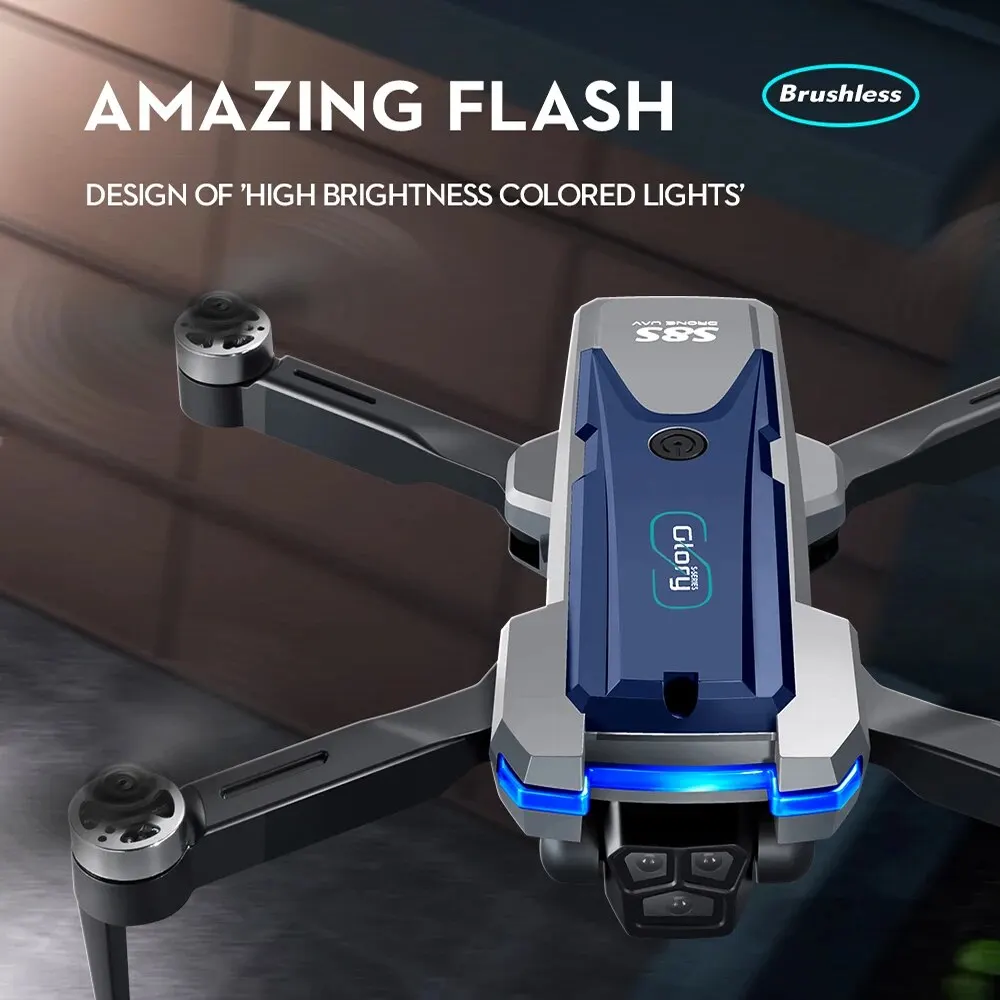 S8S Drone lipat 5G Wifi 8K HD, - Drone Camera Wide Angle ulasan dan harga